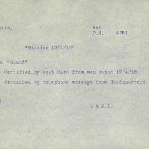Soldier packet page