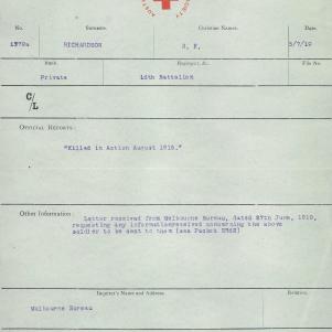 Soldier packet page