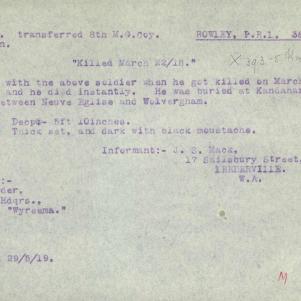 Soldier packet page