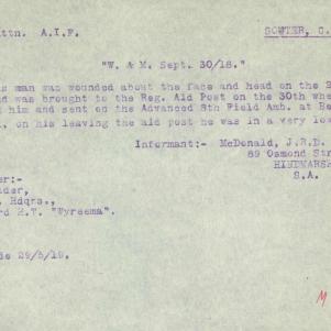 Soldier packet page