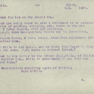 Soldier packet page