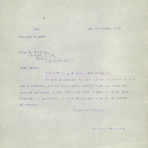 Soldier packet page