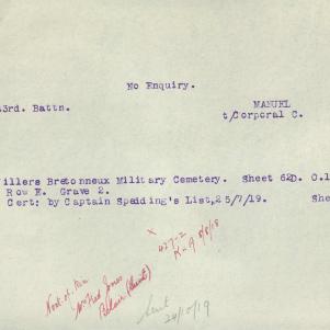 Soldier packet page