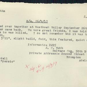 Soldier packet page