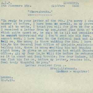 Soldier packet page