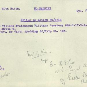 Soldier packet page