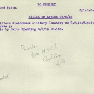 Soldier packet page
