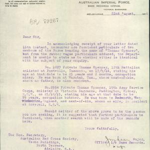 Soldier packet page