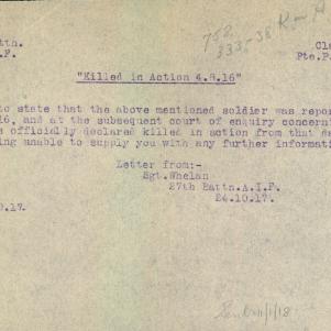Soldier packet page