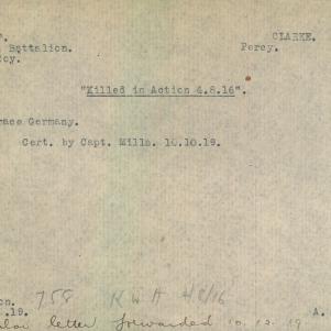 Soldier packet page