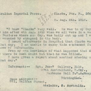 Soldier packet page