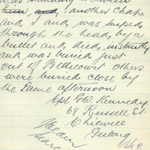Soldier packet page