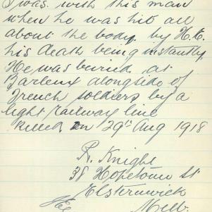 Soldier packet page