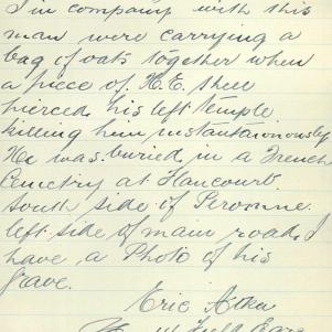 Soldier packet page