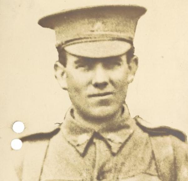 Portrait of Charles Stuart Henderson on front of postcard | Source: https://www.awm.gov.au/collection/C985956