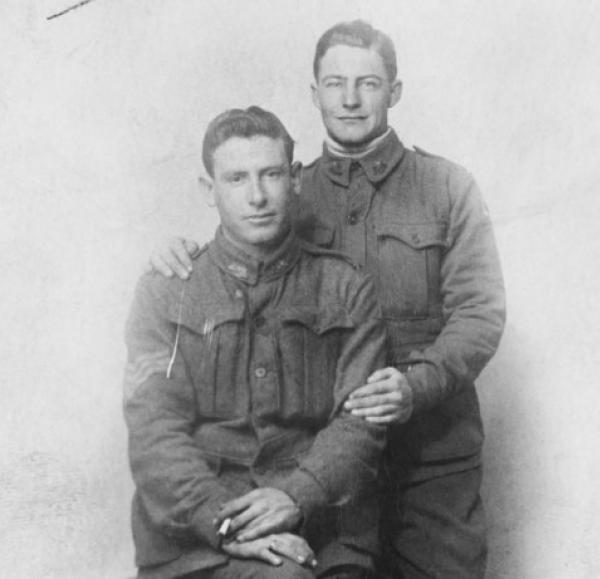 William John James (left)