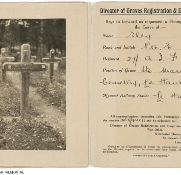 Grave of Ernest George Eley