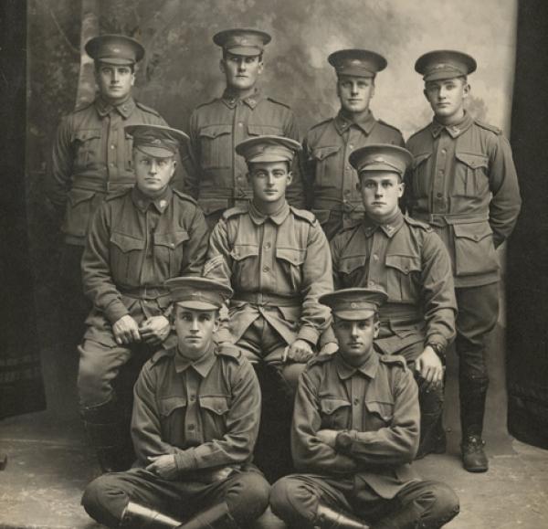 William Irving Boon is at left end of top row