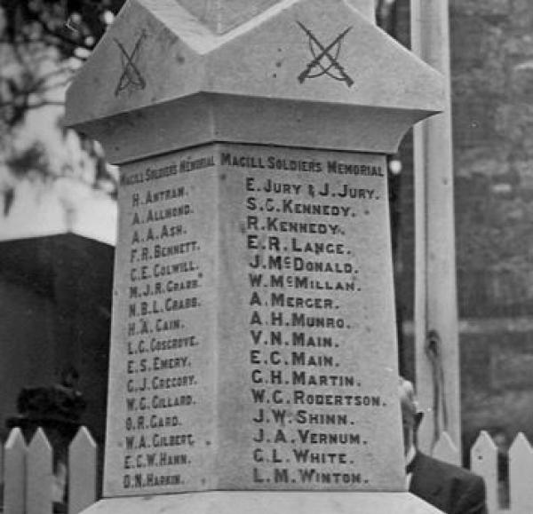 War memorial, Magill - featuring Gregory's name | Source: http://collections.slsa.sa.gov.au/resource/PRG+280/1/25/260